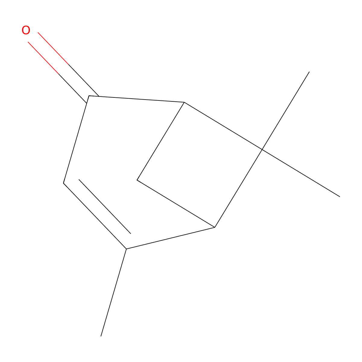 Verbenone, (A+-)- molecular structure, CAS 18309-32-5