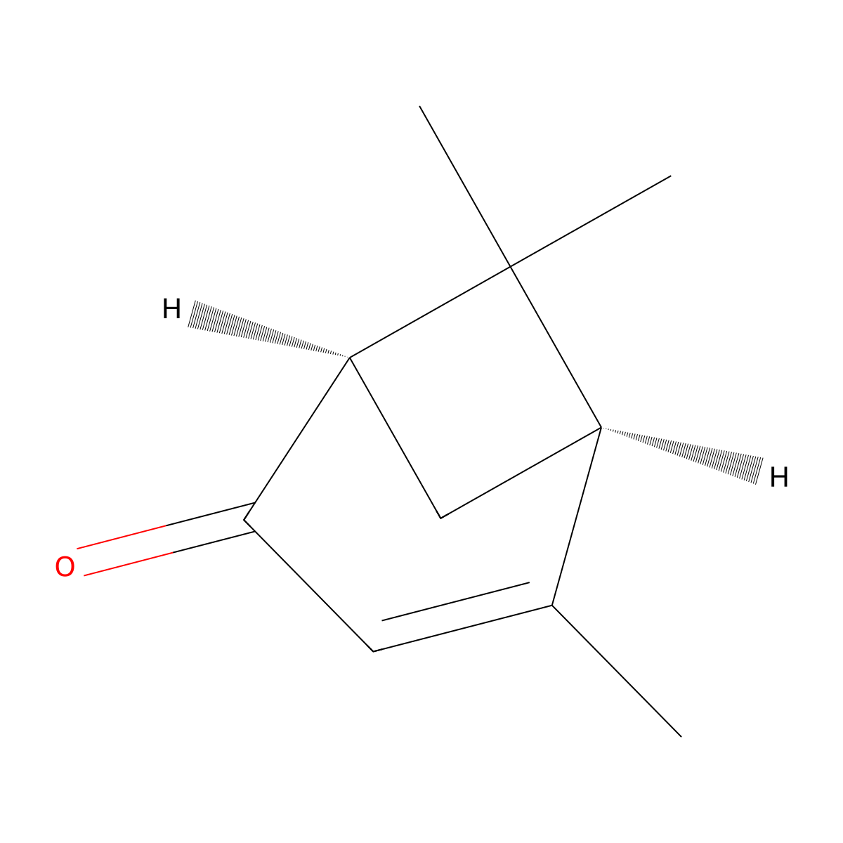 Verbenone, (A+-)- molecular structure, CAS 18309-32-5