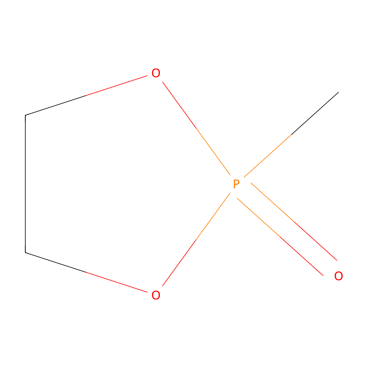1,3,2-Dioxaphospholane, 2-methyl-, 2-oxide molecular structure, CAS 1831-25-0