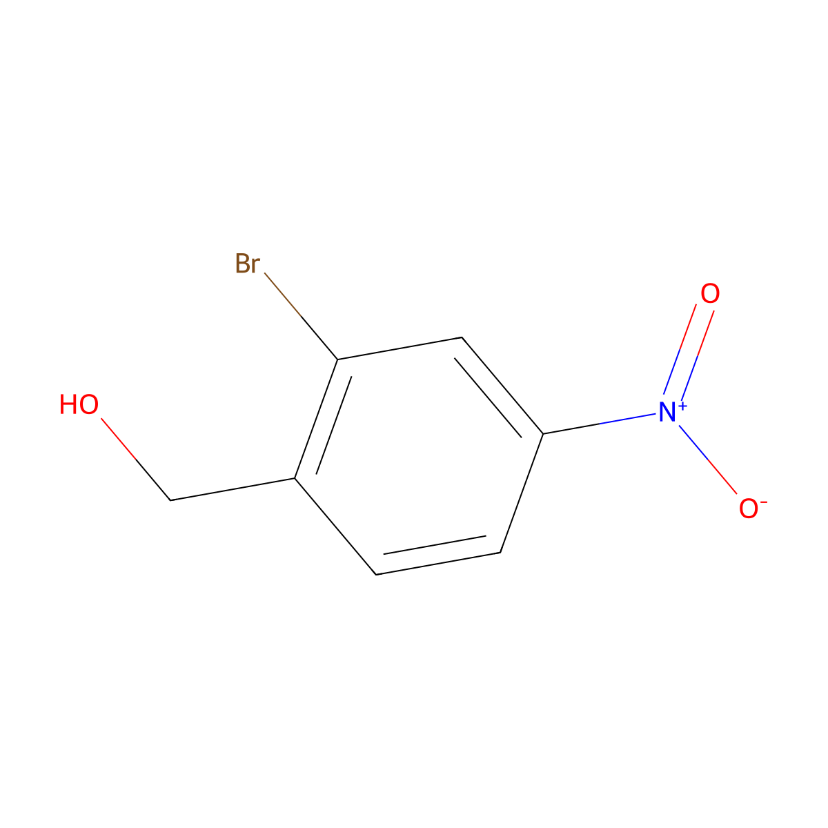 (2-Bromo-4-nitrophenyl)methanol molecular structure, CAS 183111-34-4