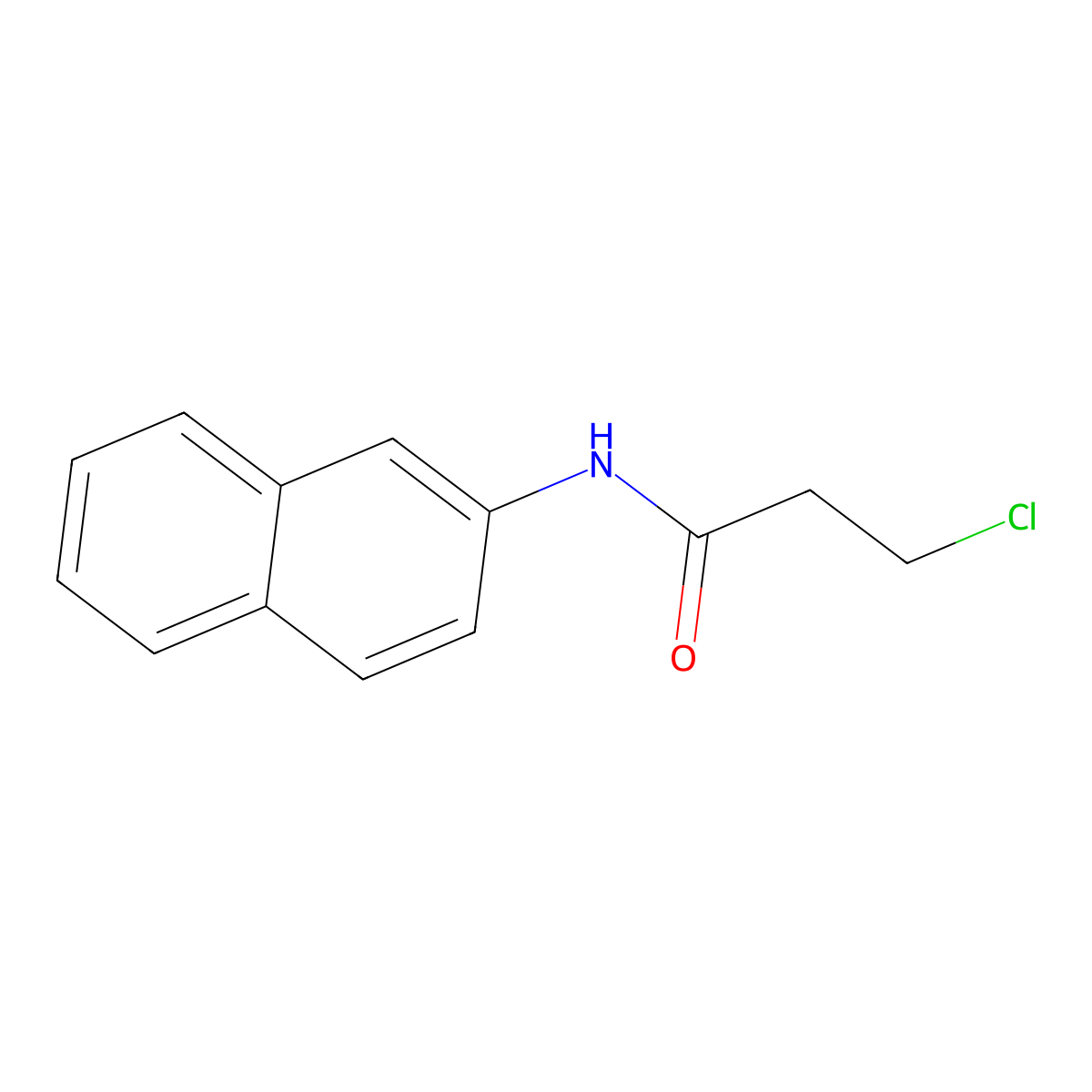 3-chloro-N-(naphthalen-2-yl)propanamide molecular structure, CAS 183111-59-3