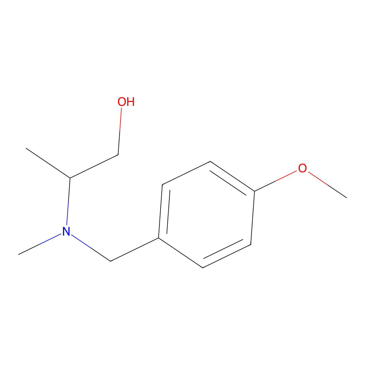 (2S)-2-[[(4-methoxyphenyl)methyl](methyl)amino]propan-1-ol molecular structure, CAS 1831151-61-1