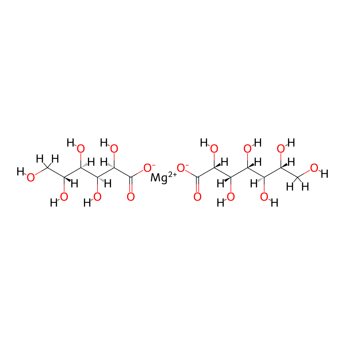 (D-Gluconato-O1,O2)(D-glycero-D-gluco-heptonato-O1,O2)magnesium molecular structure, CAS 18312-25-9