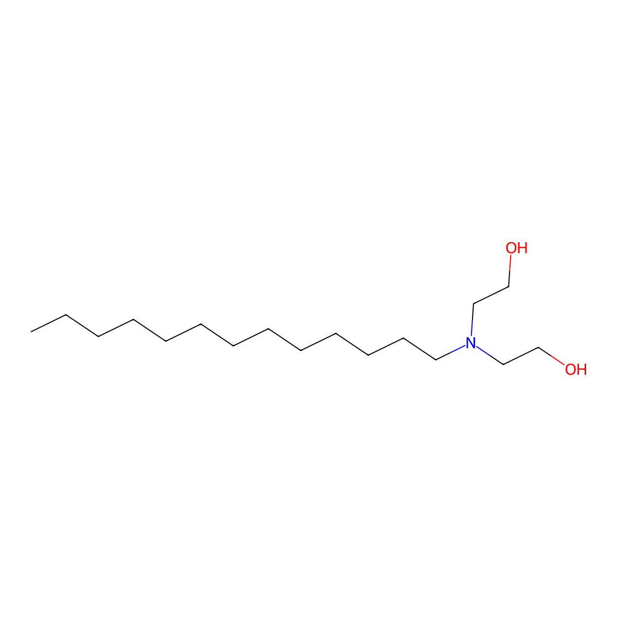 2,2'-(Tridecylazanediyl)di(ethan-1-ol) molecular structure, CAS 18312-57-7
