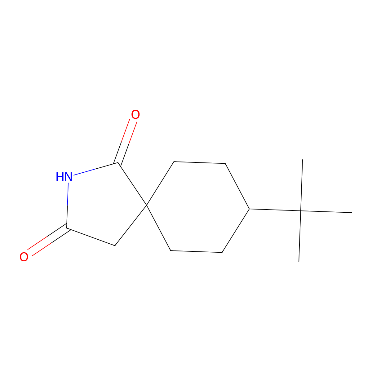 8-Tert-butyl-2-azaspiro[4.5]decane-1,3-dione molecular structure, CAS 183120-06-1