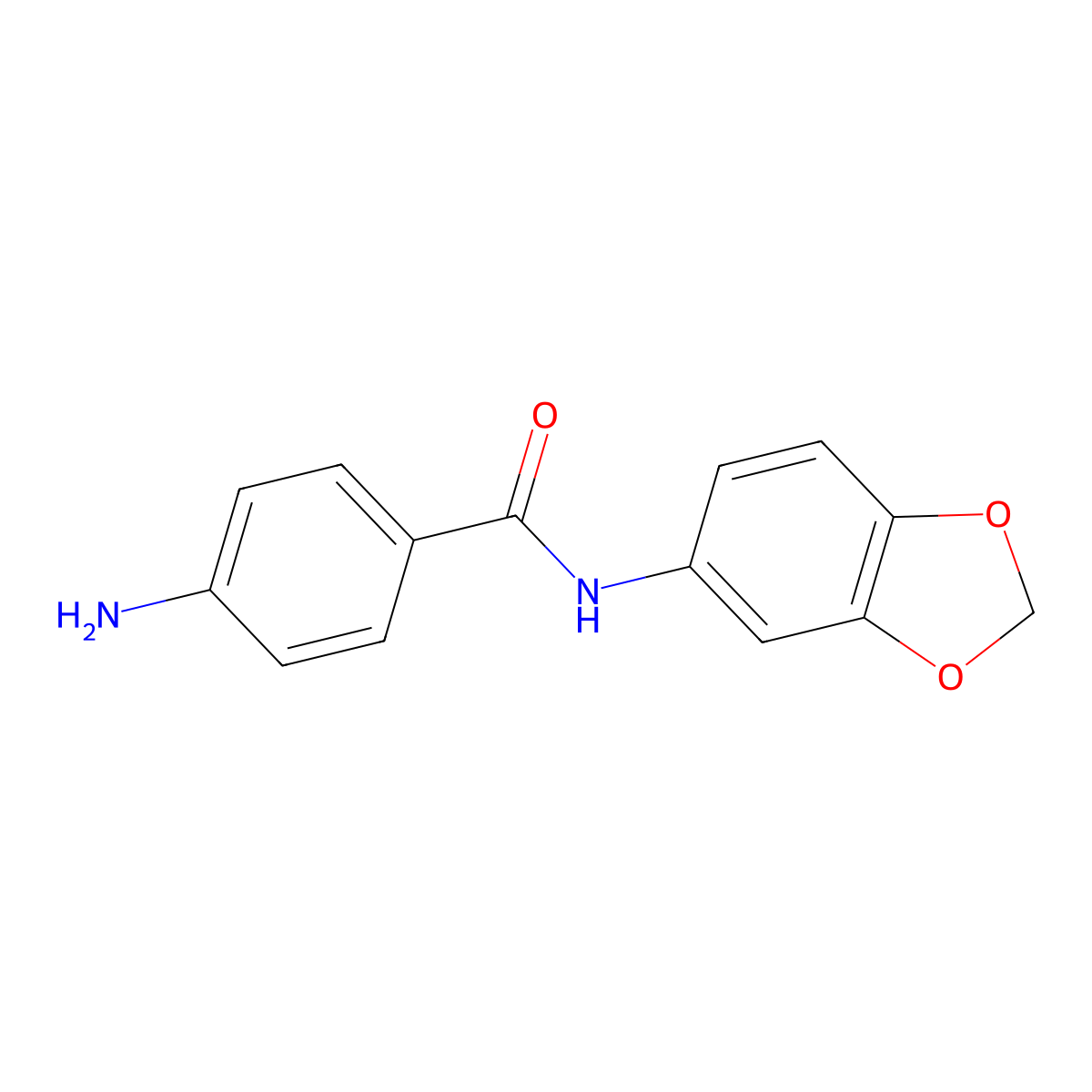 4-Amino-N-(1,3-dioxaindan-5-YL)benzamide molecular structure, CAS 1831221-88-5
