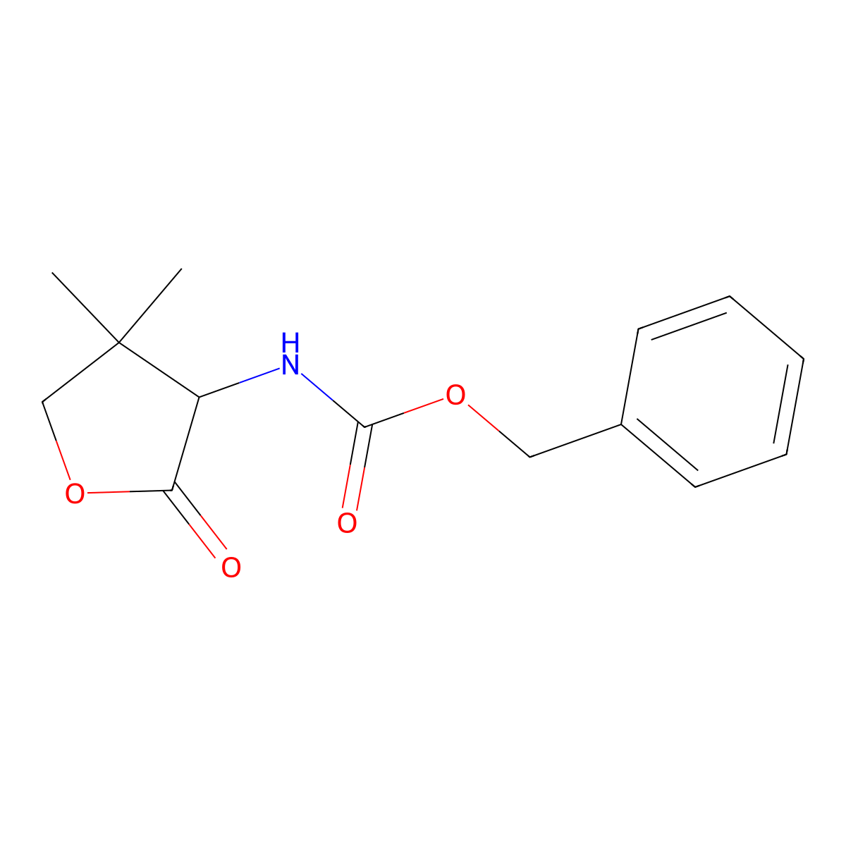 benzyl N-(4,4-dimethyl-2-oxooxolan-3-yl)carbamate molecular structure, CAS 183162-27-8