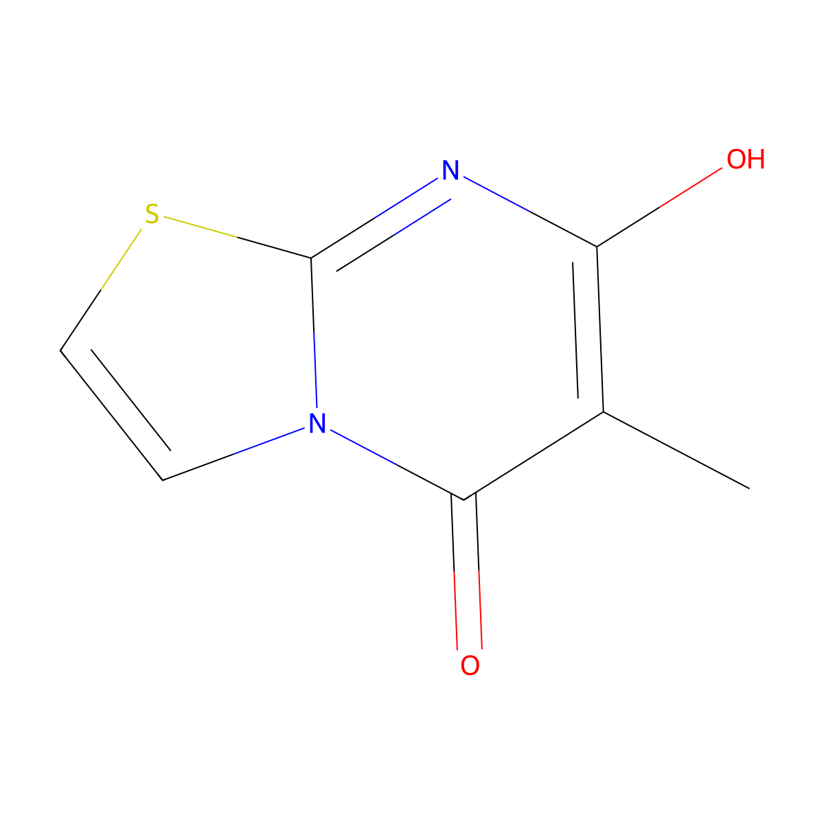 7-hydroxy-6-methyl-5H-[1,3]thiazolo[3,2-a]pyrimidin-5-one molecular structure, CAS 183170-88-9
