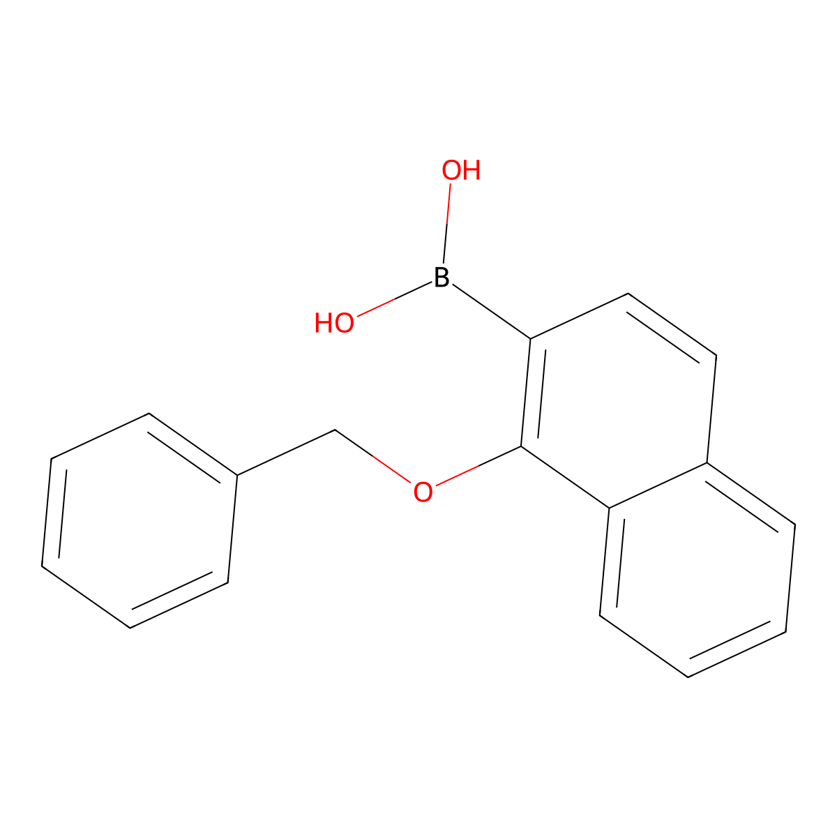 (1-(Benzyloxy)naphthalen-2-yl)boronic acid molecular structure, CAS 183170-92-5