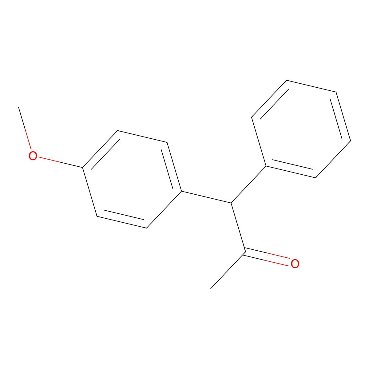 1-(4-Methoxyphenyl)-1-phenylpropan-2-one molecular structure, CAS 183171-83-7