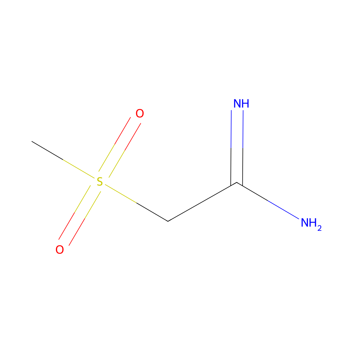 2-(Methanesulphonyl)acetamidine molecular structure, CAS 183180-66-7