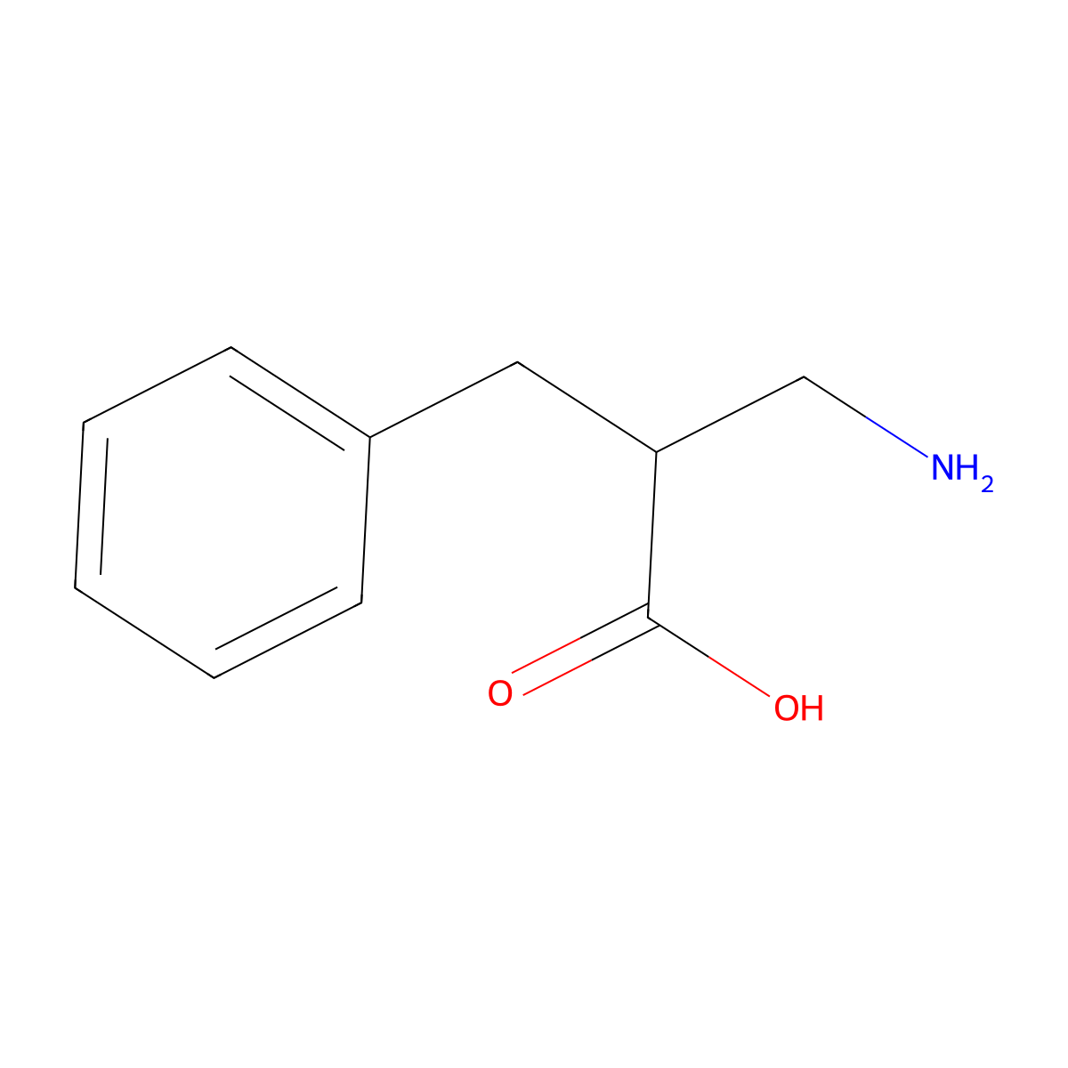 (R)-3-Amino-2-benzylpropanoic acid molecular structure, CAS 183182-07-2