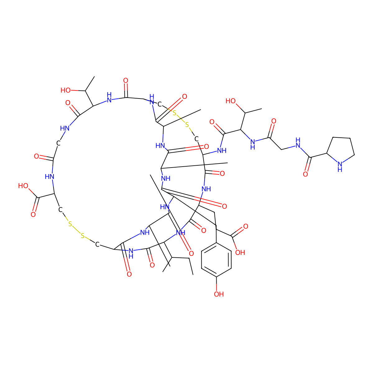 Guanylin (human) molecular structure, CAS 183200-12-6
