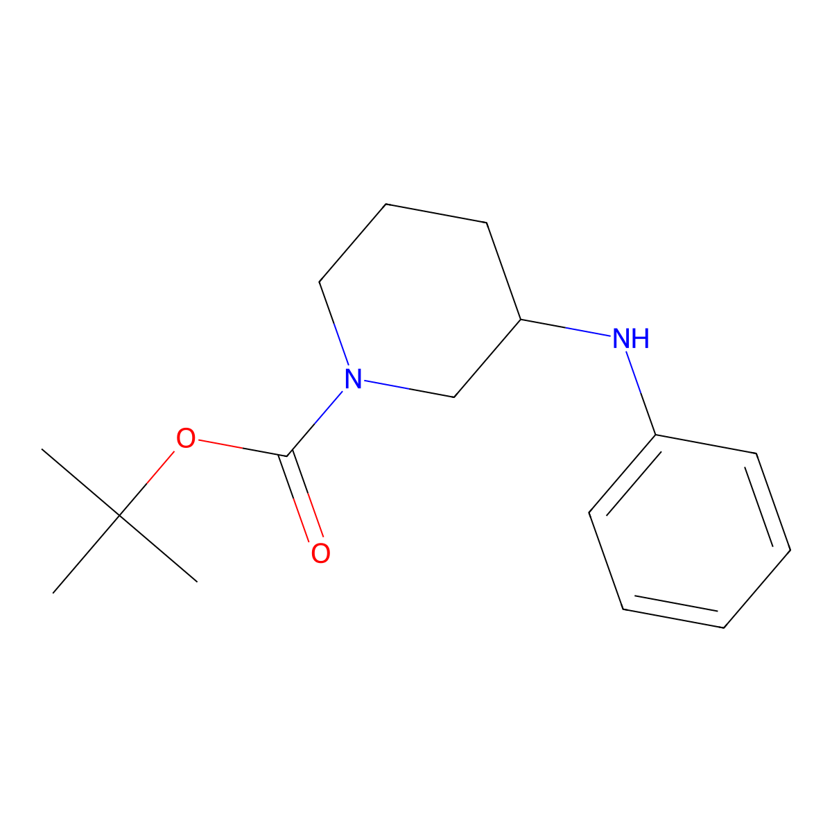 1-Boc-3-phenylamino-piperidine molecular structure, CAS 183207-67-2