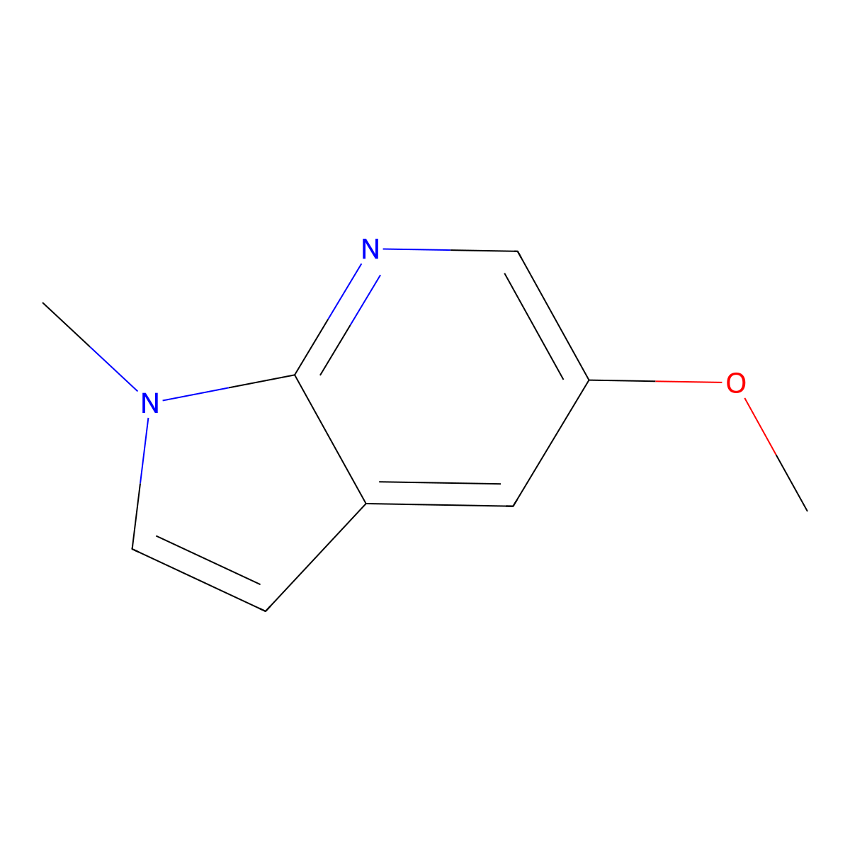 5-Methoxy-1-methyl-1H-pyrrolo[2,3-b]pyridine molecular structure, CAS 183208-23-3
