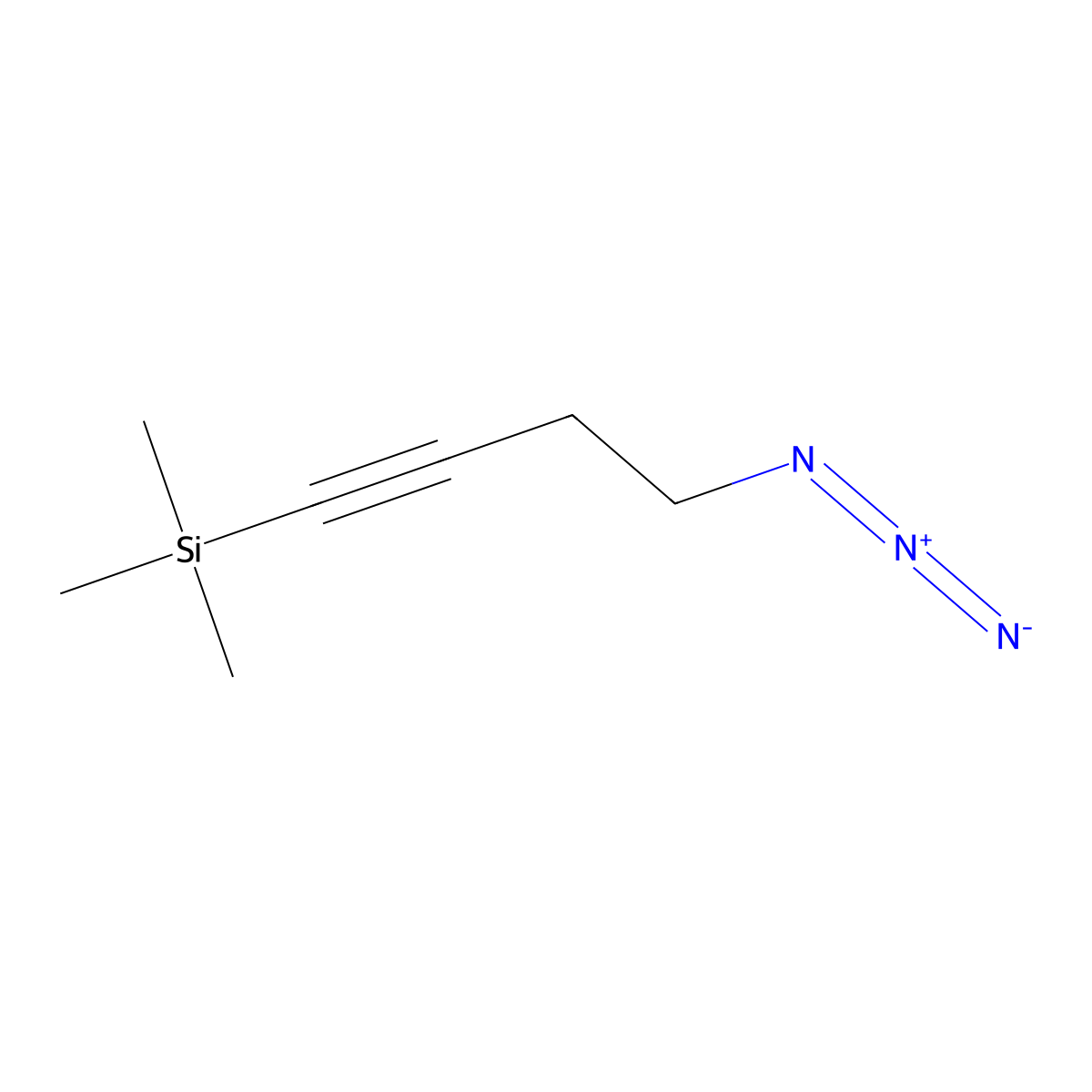 (4-Azidobut-1-ynyl)trimethylsilane molecular structure, CAS 183208-70-0