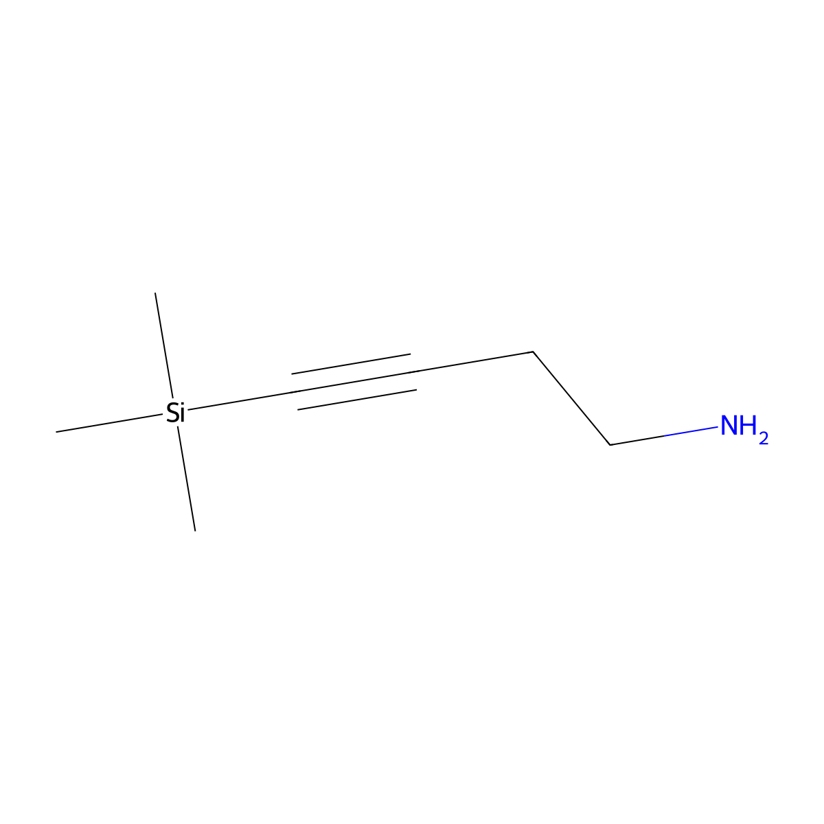 (4-Aminobut-1-yn-1-yl)trimethylsilane molecular structure, CAS 183208-71-1