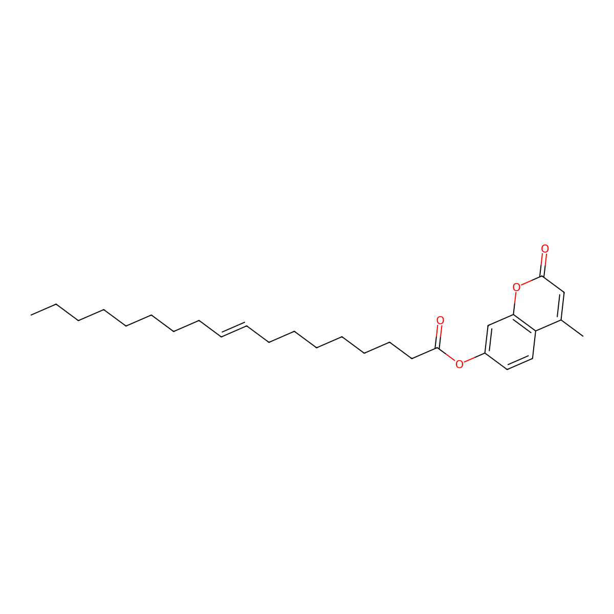 4-Methylumbelliferyl oleate molecular structure, CAS 18323-58-5