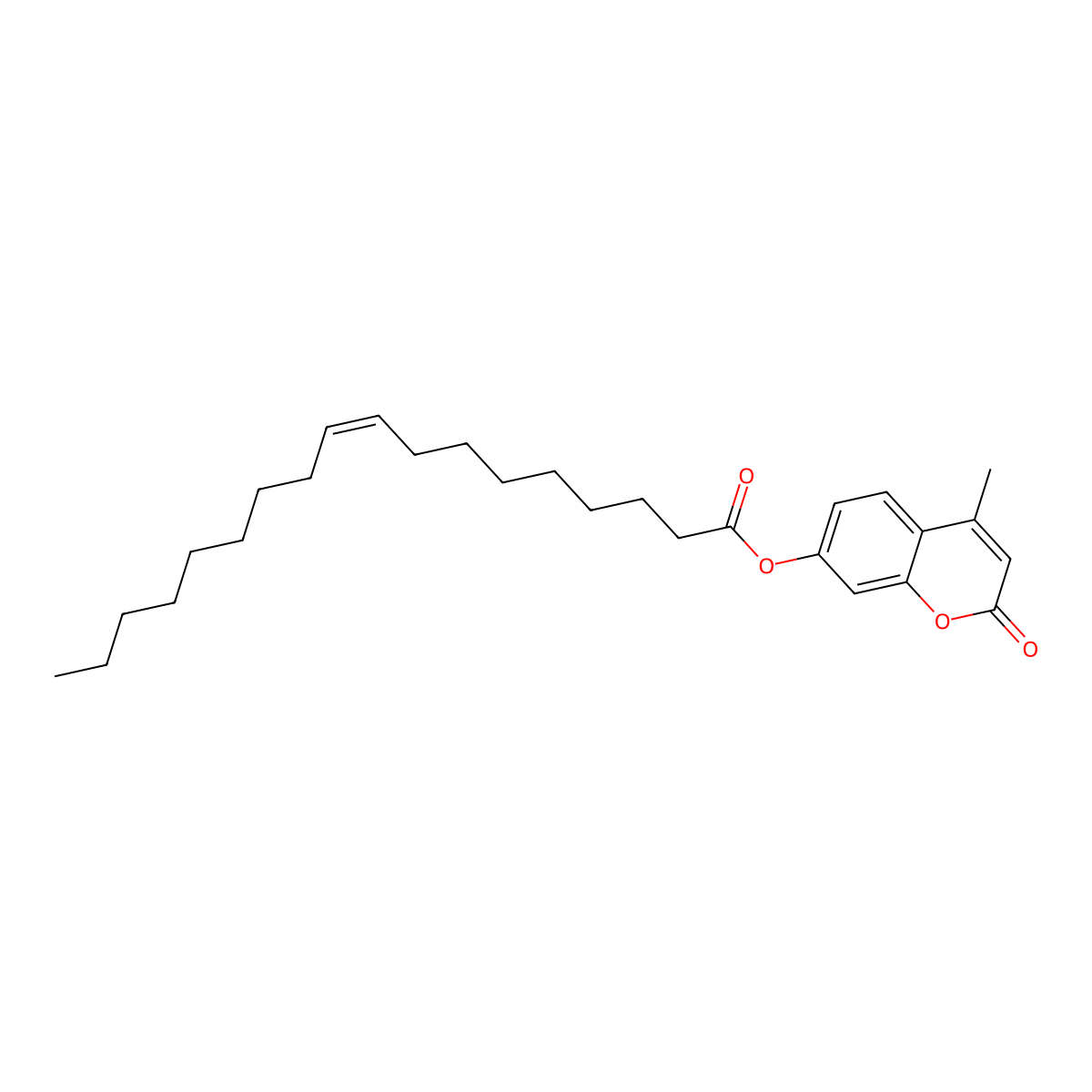 4-Methylumbelliferyl oleate molecular structure, CAS 18323-58-5