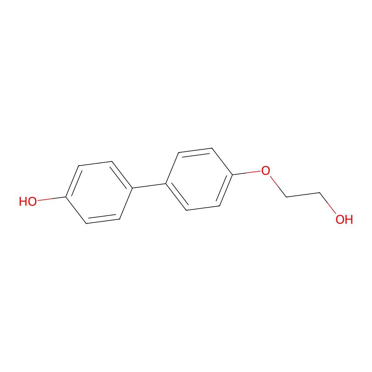 4'-(2-Hydroxyethoxy)[1,1'-biphenyl]-4-ol molecular structure, CAS 183234-53-9