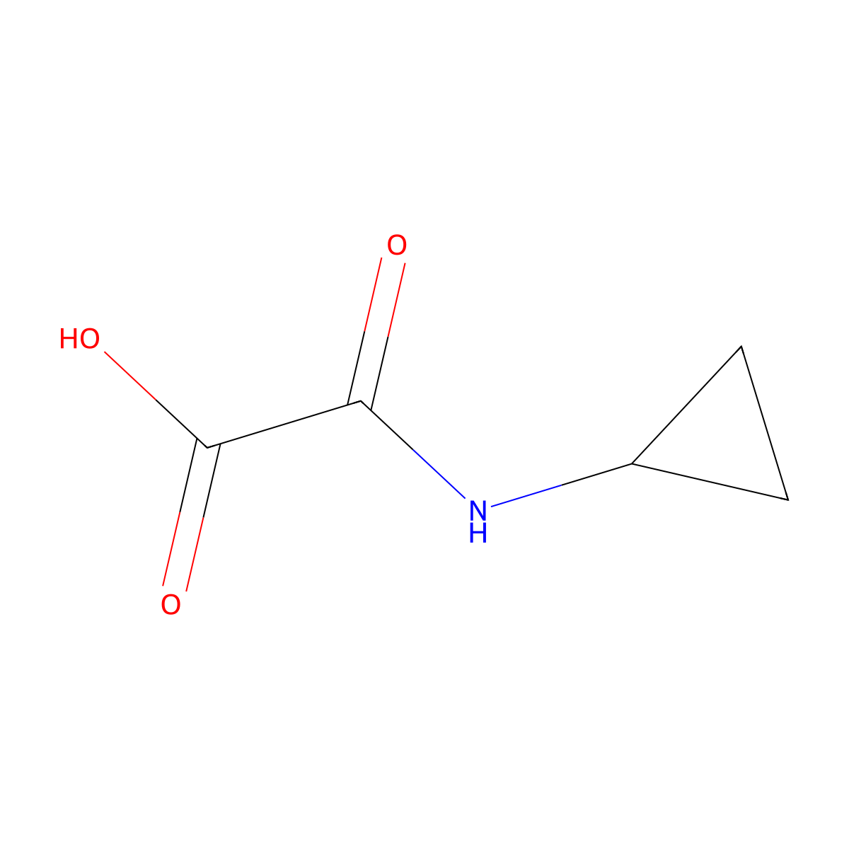 (Cyclopropylcarbamoyl)formic acid molecular structure, CAS 183235-79-2