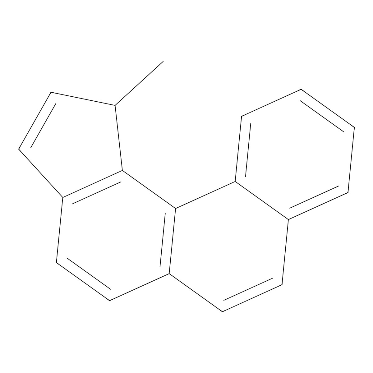 1-Methyl-1H-cyclopenta(c)phenanthrene molecular structure, CAS 183249-38-9