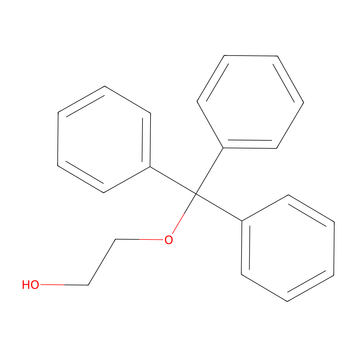 2-Trityloxyethanol molecular structure, CAS 18325-45-6