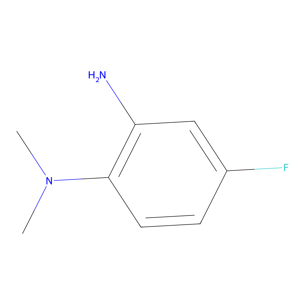 4-fluoro-N1,N1-dimethylbenzene-1,2-diamine molecular structure, CAS 183251-87-8