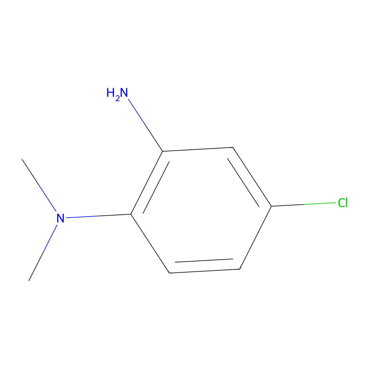 4-Chloro-N1,N1-dimethylbenzene-1,2-diamine molecular structure, CAS 183251-88-9