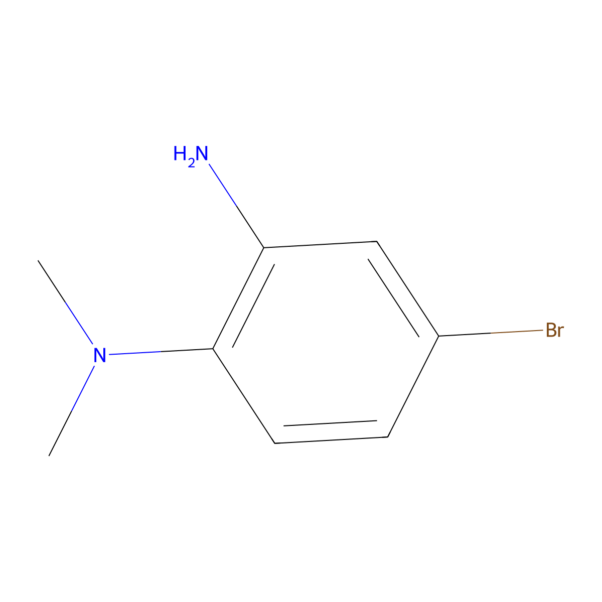 4-bromo-N1,N1-dimethylbenzene-1,2-diamine molecular structure, CAS 183251-89-0