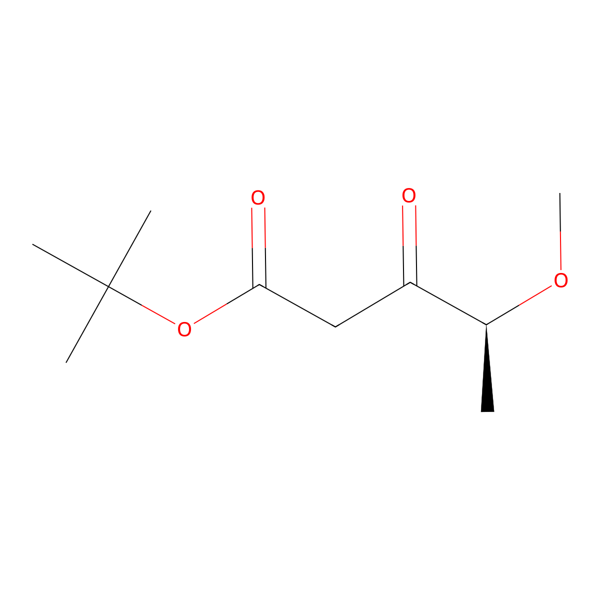 tert-butyl (S)-4-methoxy-3-oxopentanoate molecular structure, CAS 1832579-72-2