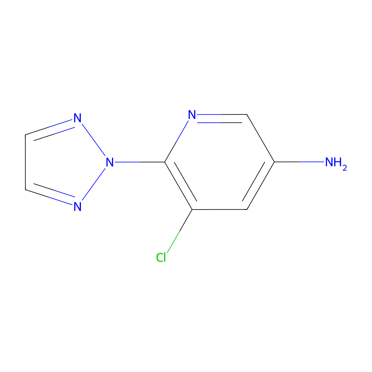 5-Chloro-6-(2H-1,2,3-triazol-2-yl)pyridin-3-amine molecular structure, CAS 1832583-43-3