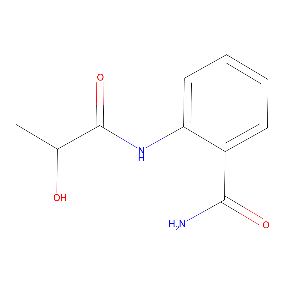 2-(2-Hydroxypropionylamino)benzamide molecular structure, CAS 18326-27-7
