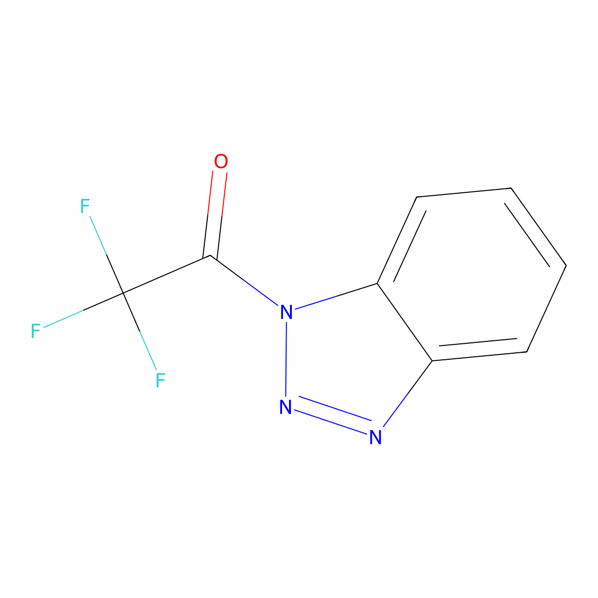 1-(trifluoroacetyl)-1H-benzotriazole molecular structure, CAS 183266-61-7