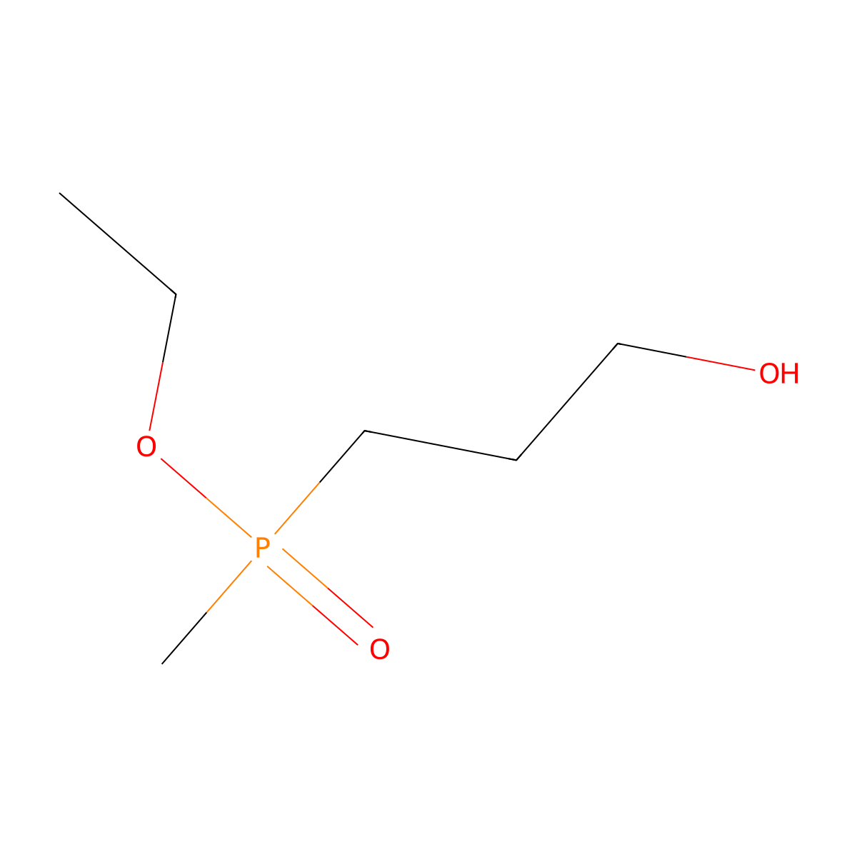 Ethyl (3-hydroxypropyl)(methyl)phosphinate molecular structure, CAS 1832665-04-9