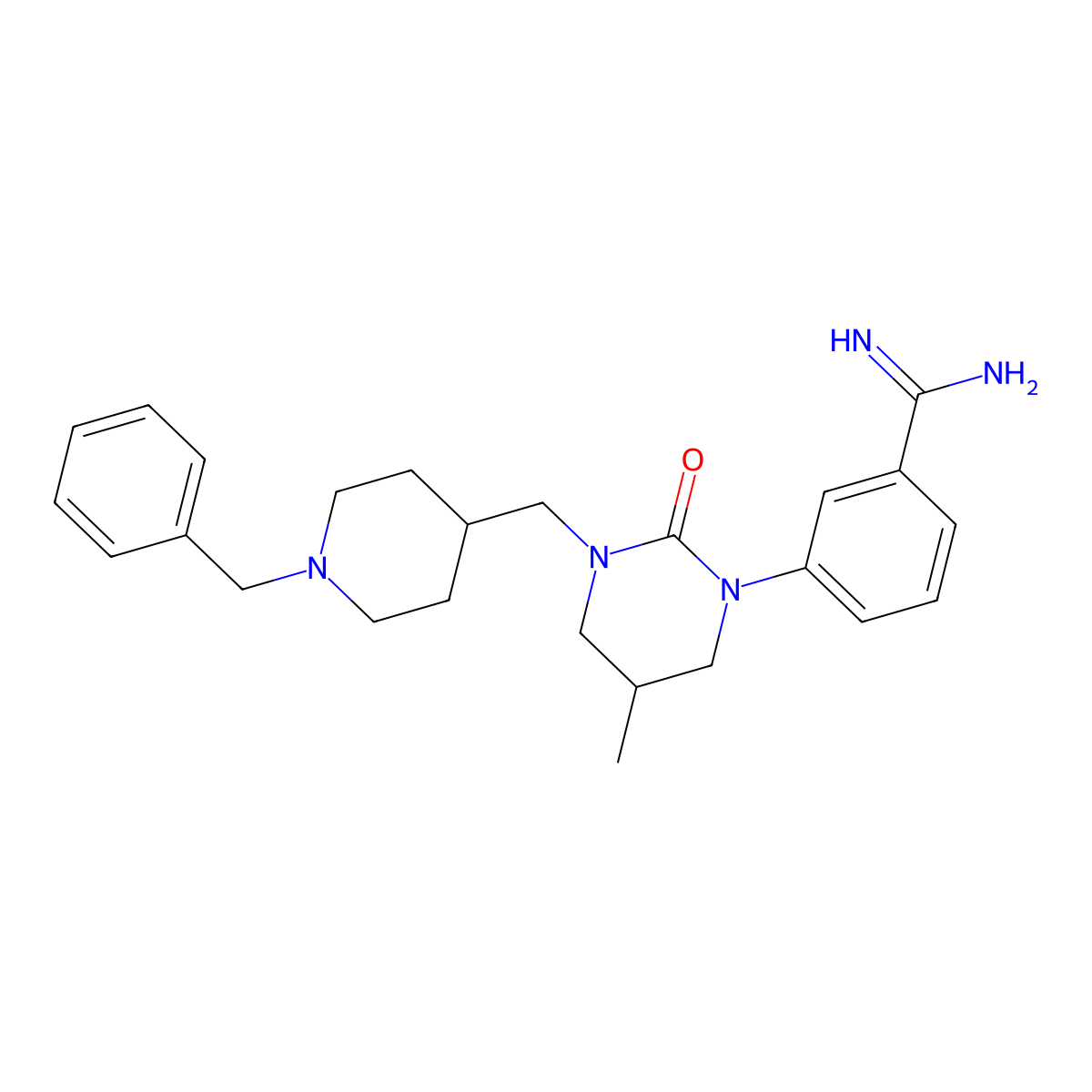Tetrahydro-pyrimidin-1-yl]-benzamidine molecular structure, CAS 1832686-43-7