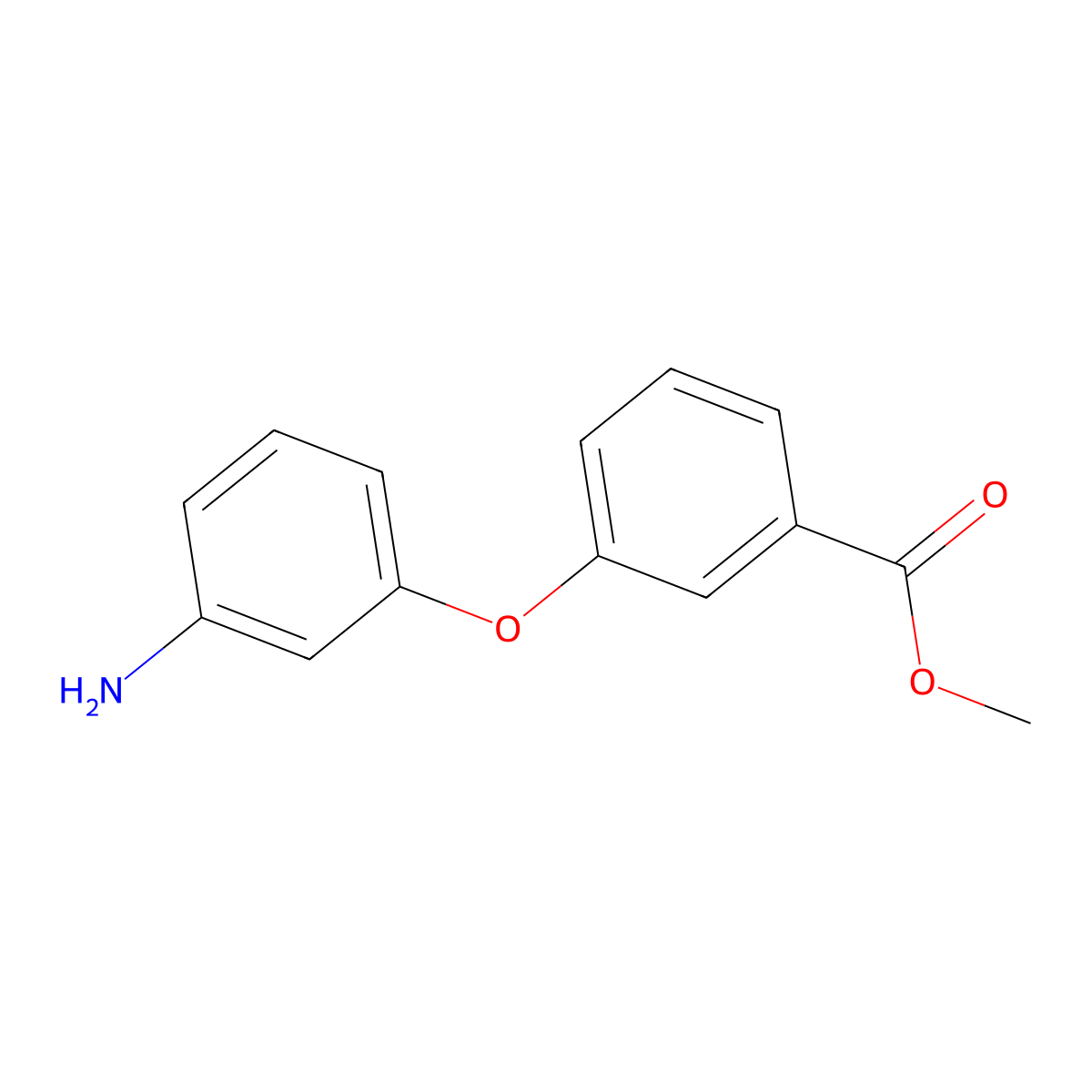 Methyl 3-(3-aminophenoxy)benzoate molecular structure, CAS 183270-47-5