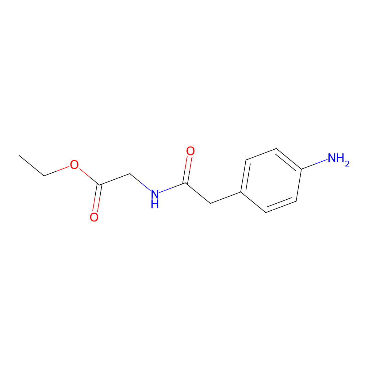 Ethyl (2-(4-aminophenyl)acetyl)glycinate molecular structure, CAS 1832728-97-8