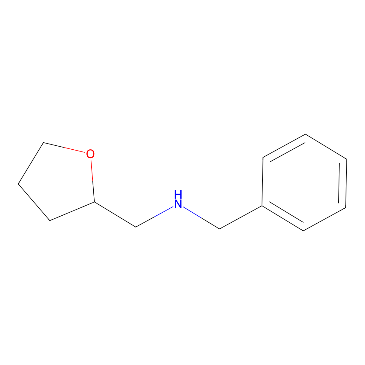 N-Benzyl-1-(oxolan-2-yl)methanamine molecular structure, CAS 183275-87-8