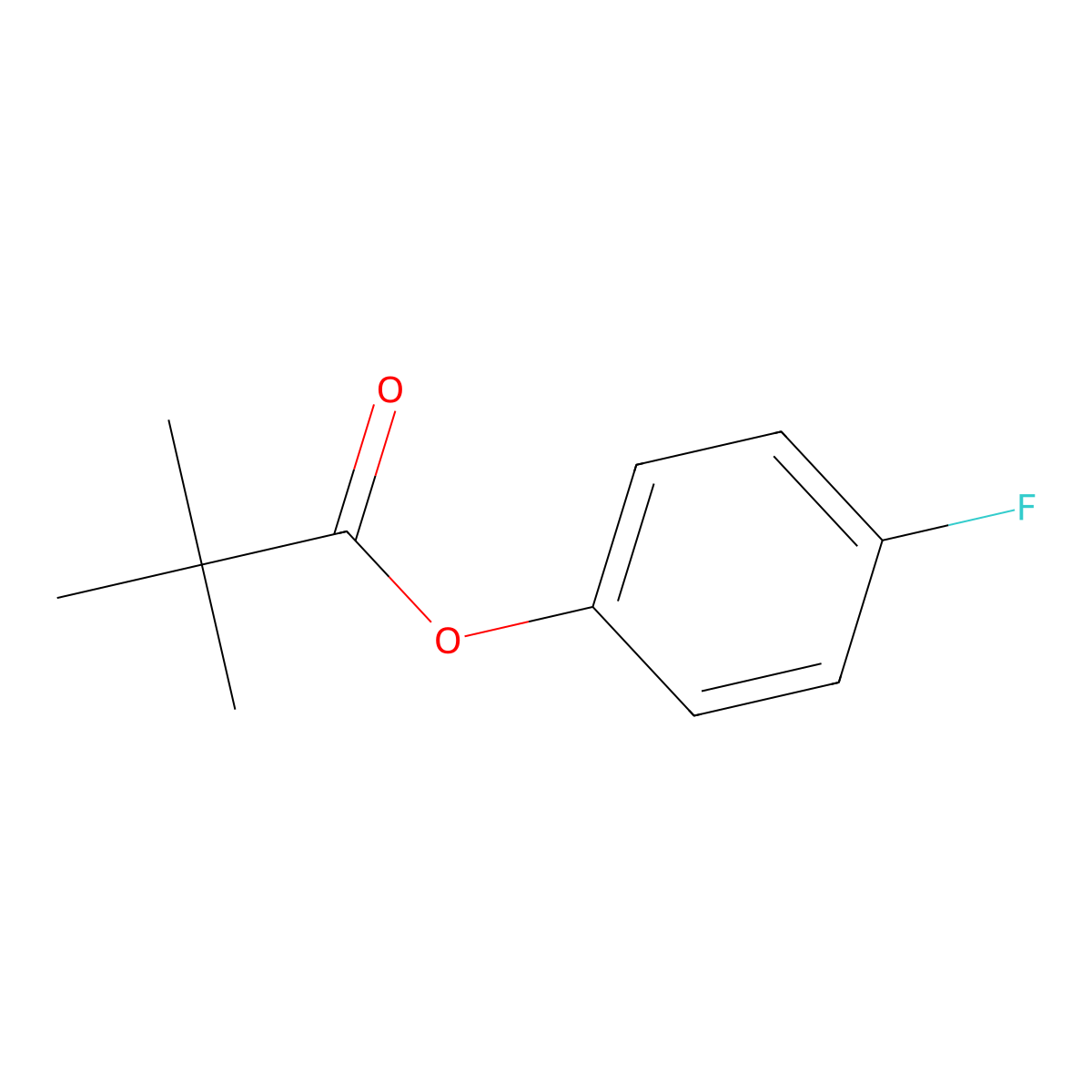 4-Fluorophenyl pivalate molecular structure, CAS 183280-13-9