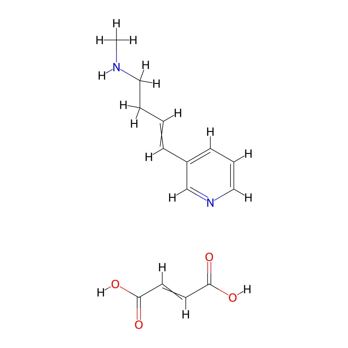 Rivanicline (fumarate) molecular structure, CAS 183288-99-5