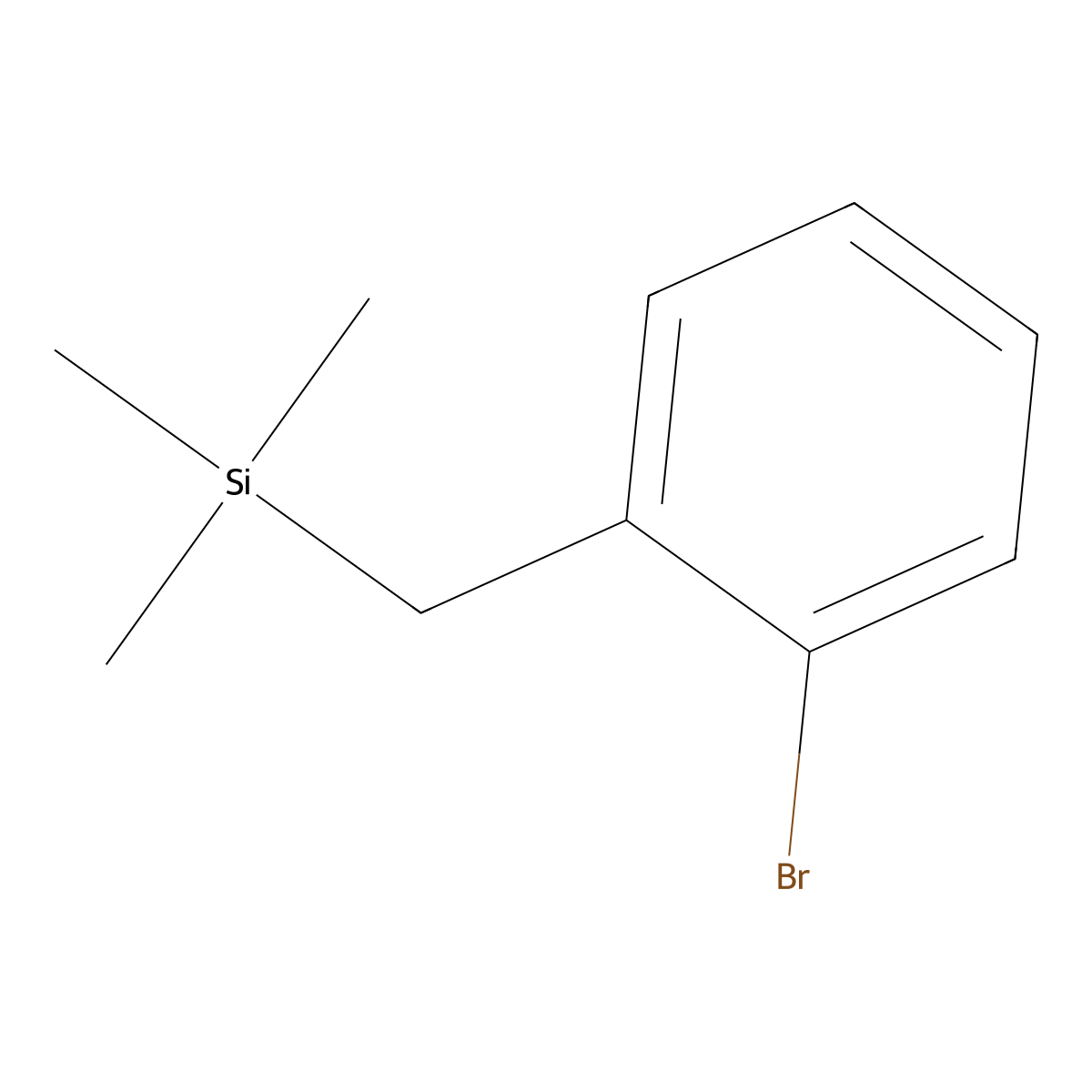 [(2-Bromophenyl)methyl]trimethylsilane molecular structure, CAS 1833-44-9