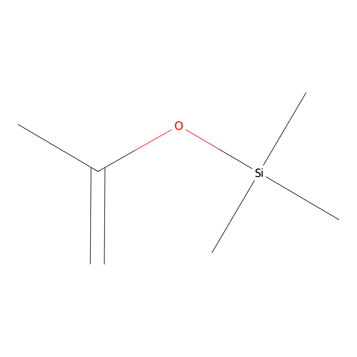 Silane, trimethyl((1-methylethenyl)oxy)- molecular structure, CAS 1833-53-0