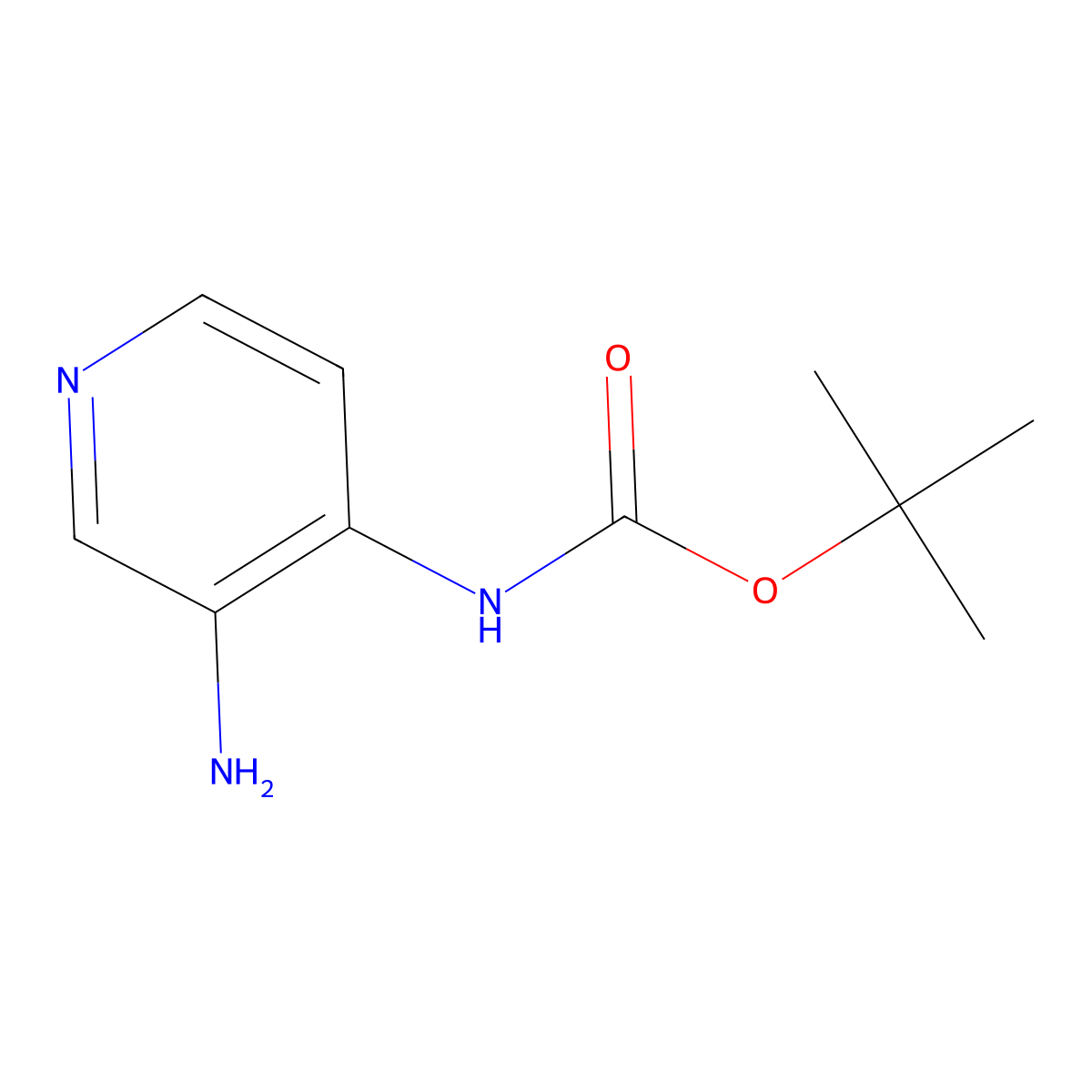 3-Amino-4-(Boc-amino)pyridine molecular structure, CAS 183311-28-6