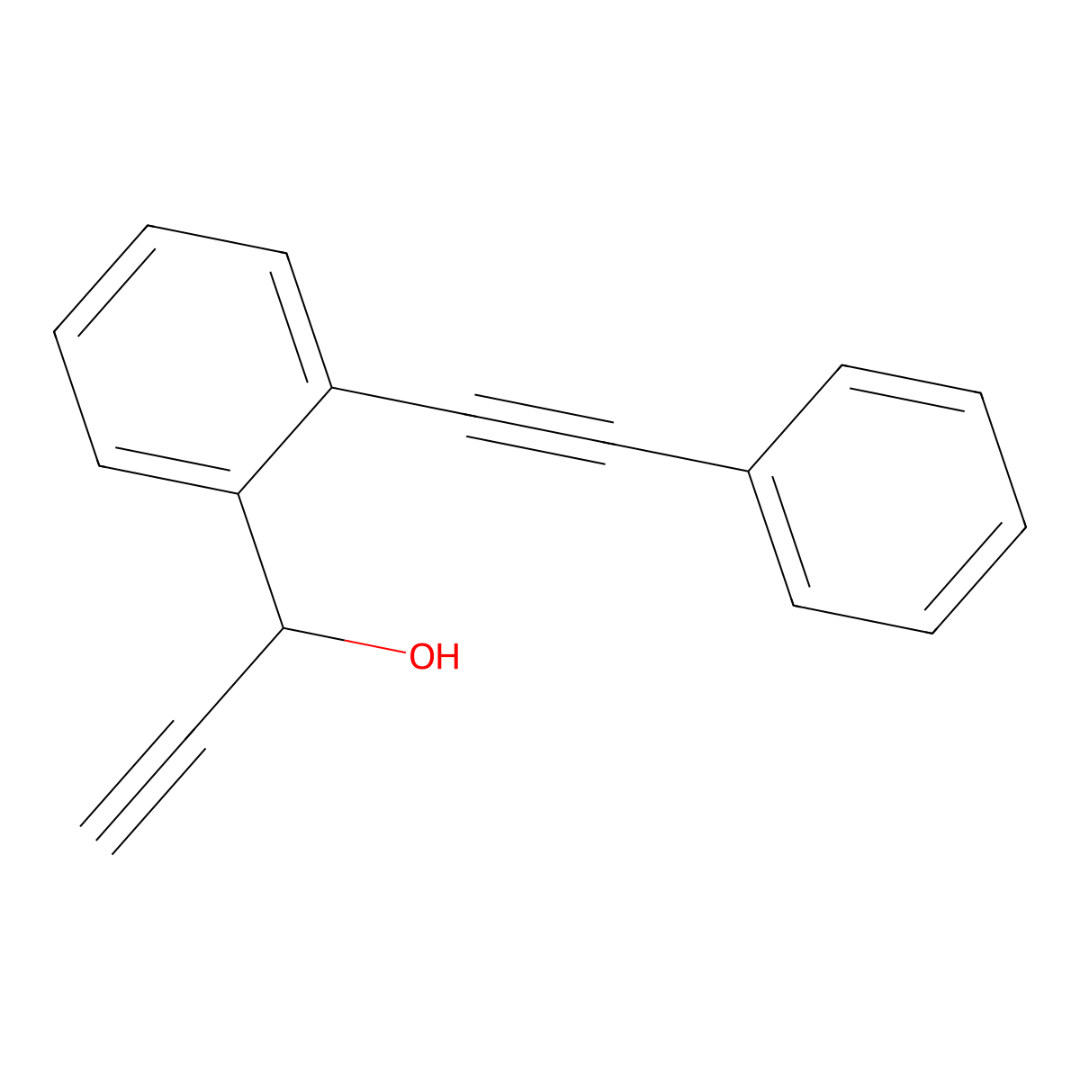 1-(2-(Phenylethynyl)phenyl)prop-2-YN-1-OL molecular structure, CAS 183312-49-4
