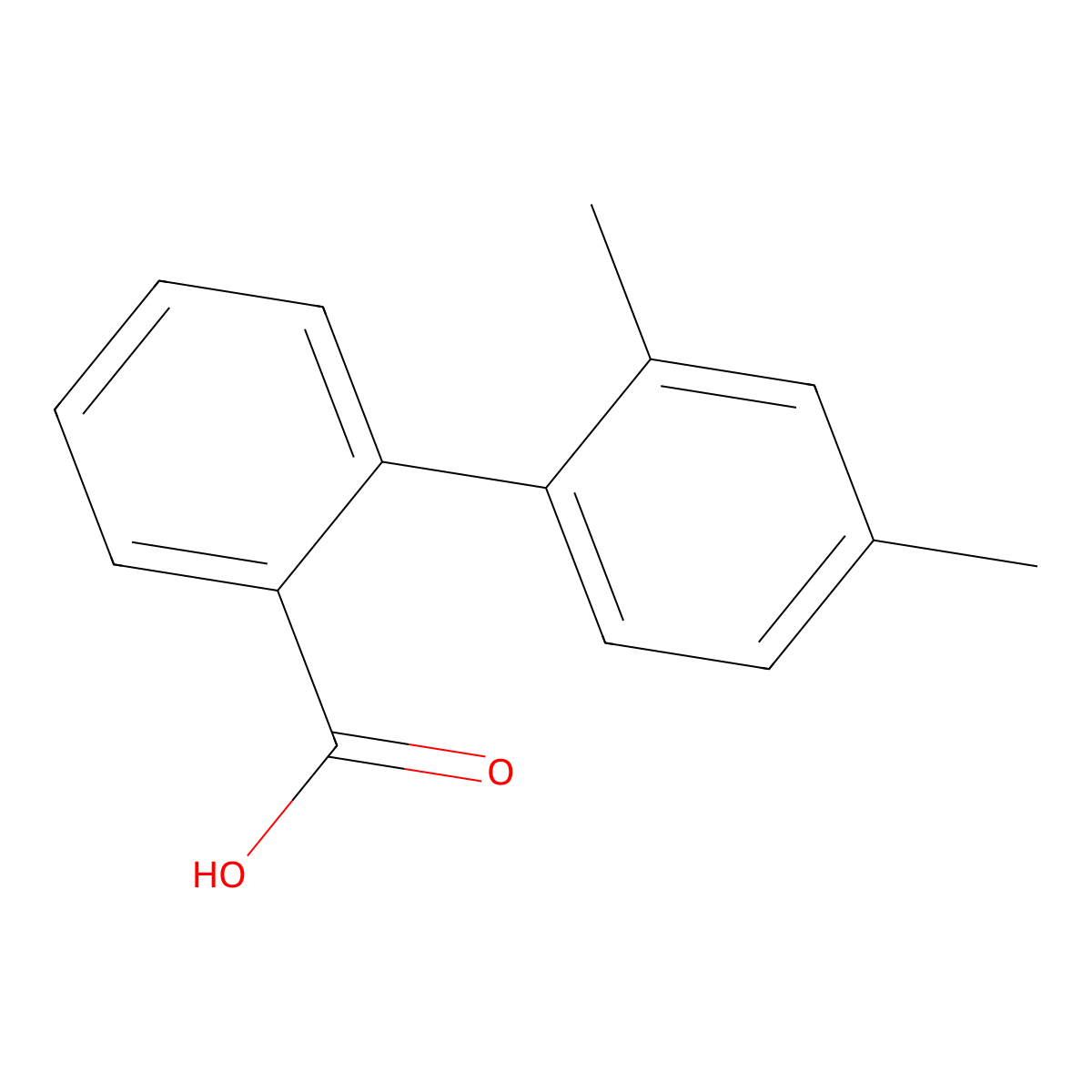 2-(2,4-dimethylphenyl)benzoic Acid molecular structure, CAS 183313-49-7