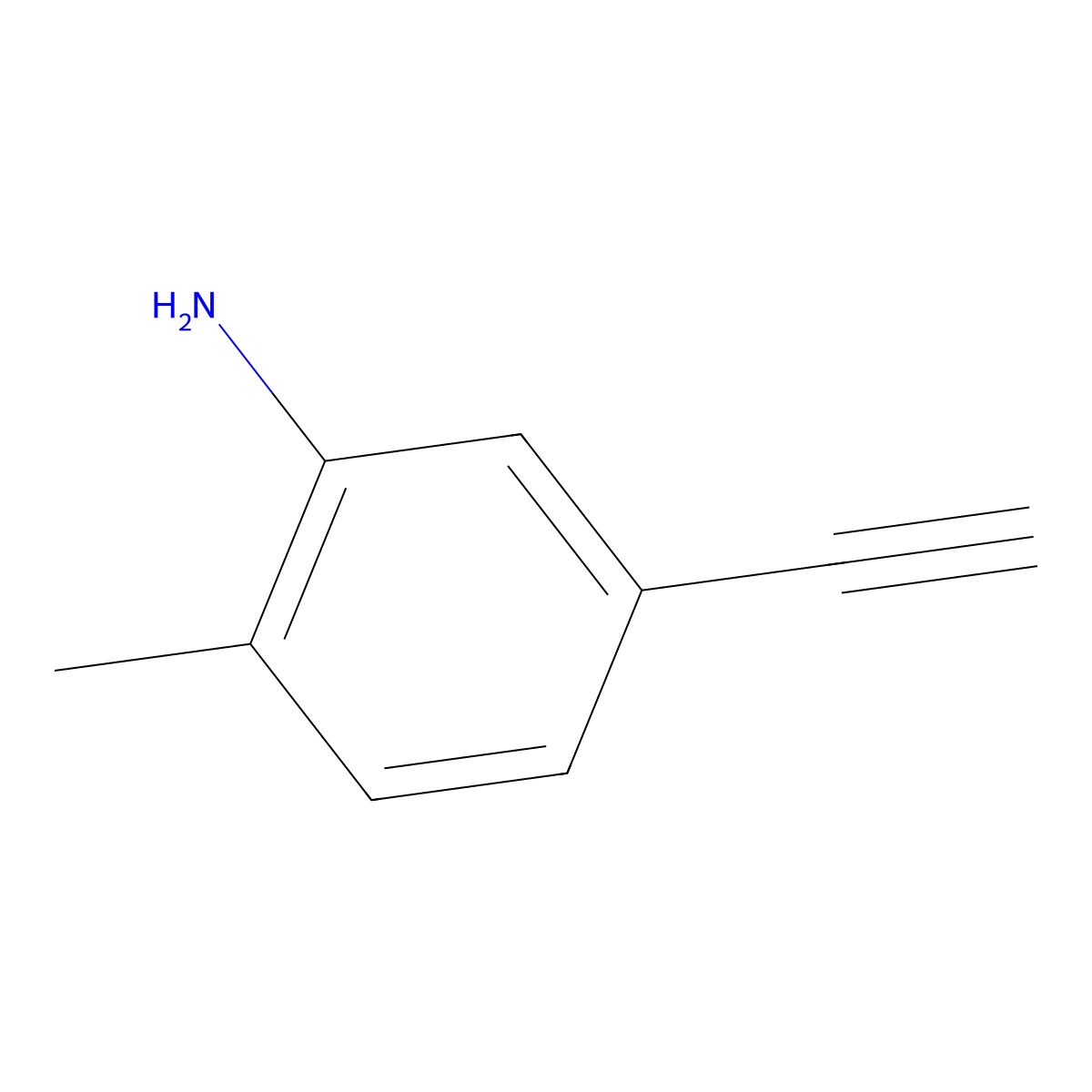 5-Ethynyl-2-methylaniline molecular structure, CAS 183322-53-4