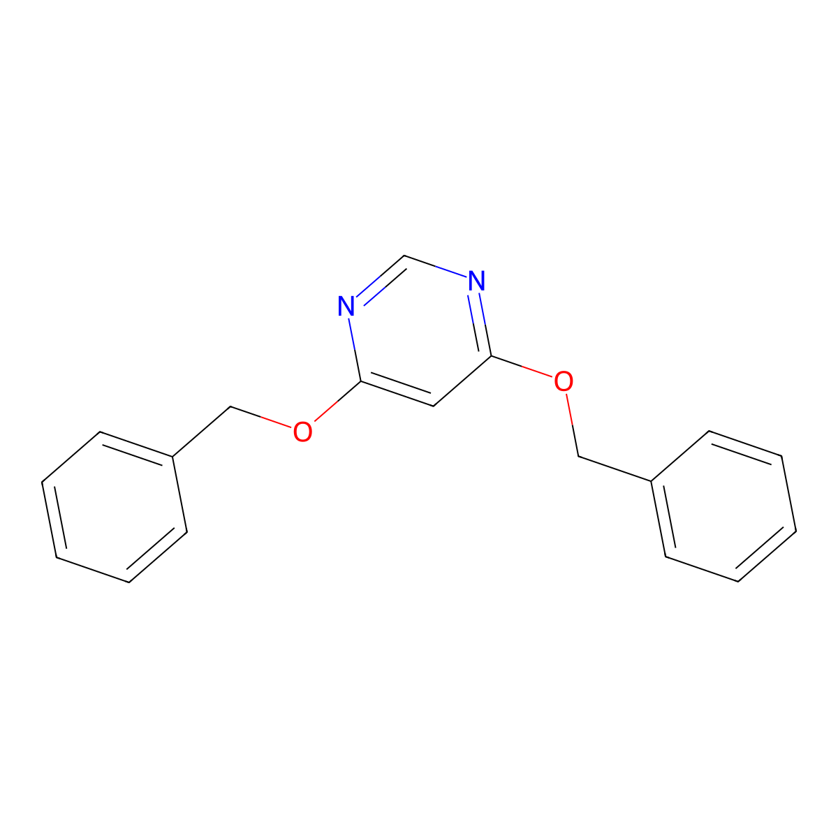 4,6-Bis(benzyloxy)pyrimidine molecular structure, CAS 18337-66-1