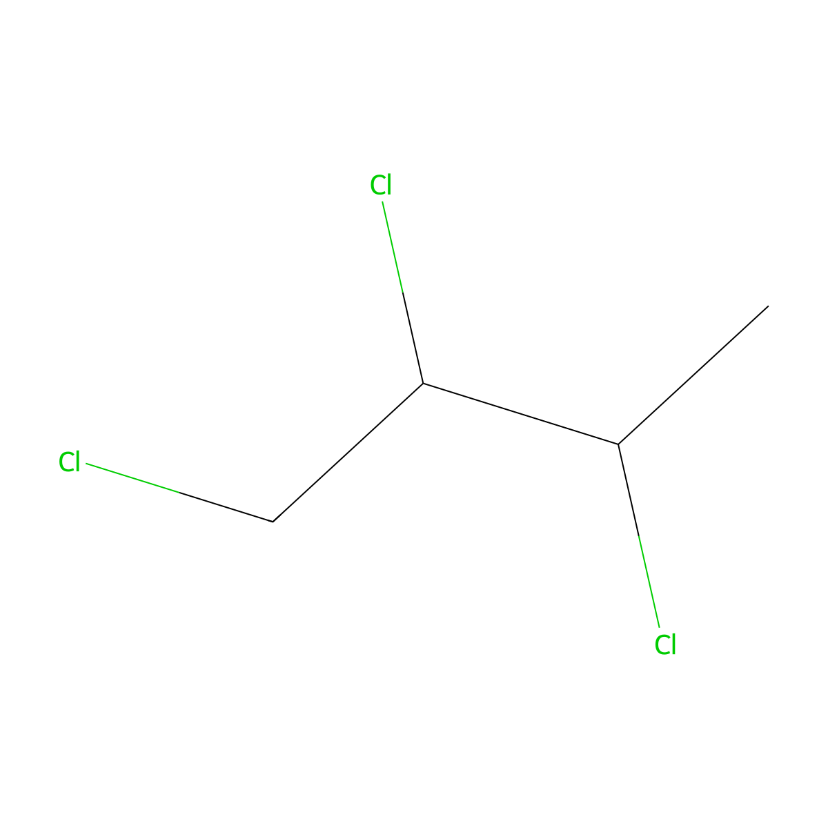 1,2,3-Trichlorobutane molecular structure, CAS 18338-40-4