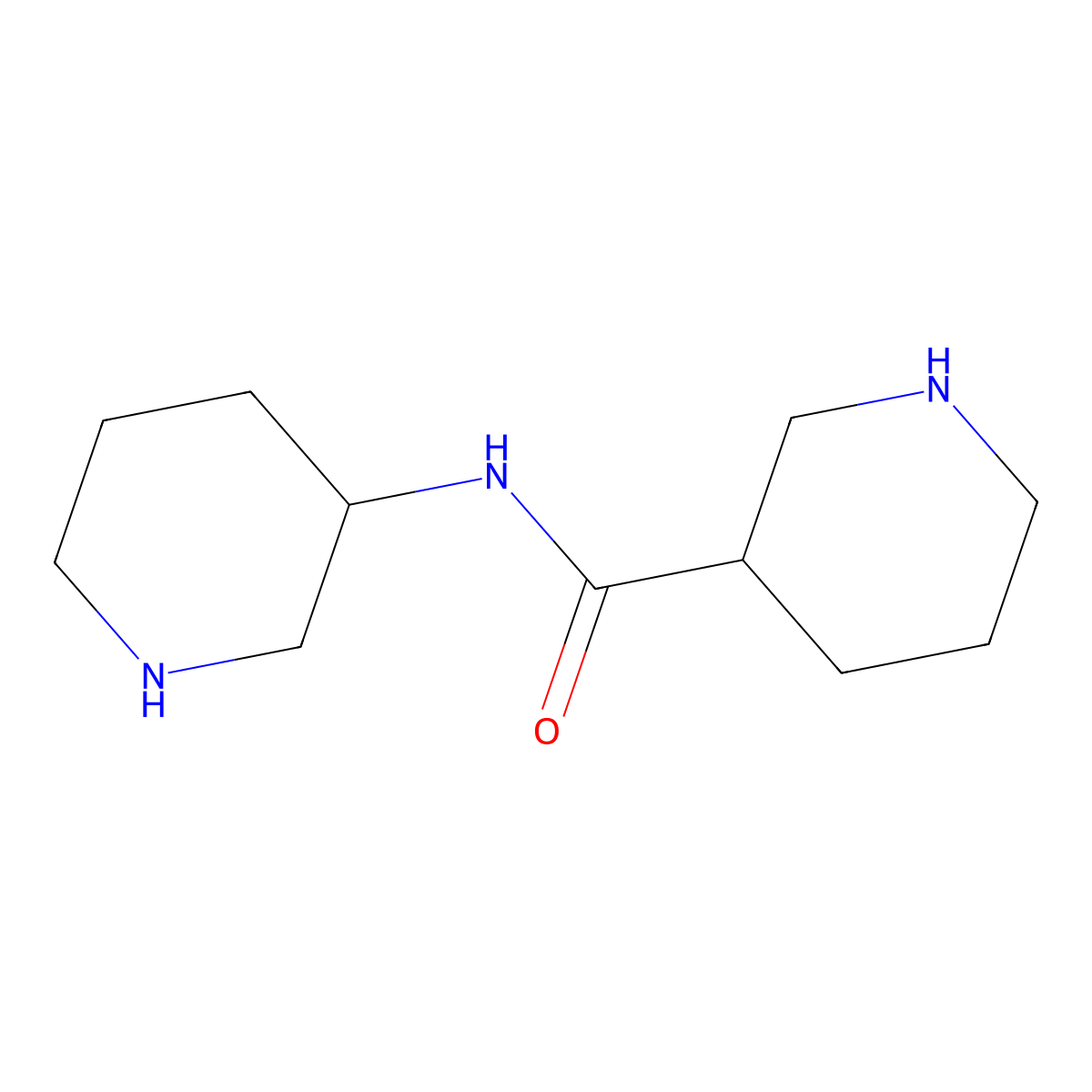 N-(piperidin-3-yl)piperidine-3-carboxamide dihydrochloride molecular structure, CAS 1833868-21-5